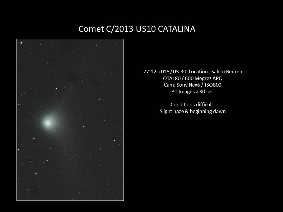 Comet C2013 US10 Catalina